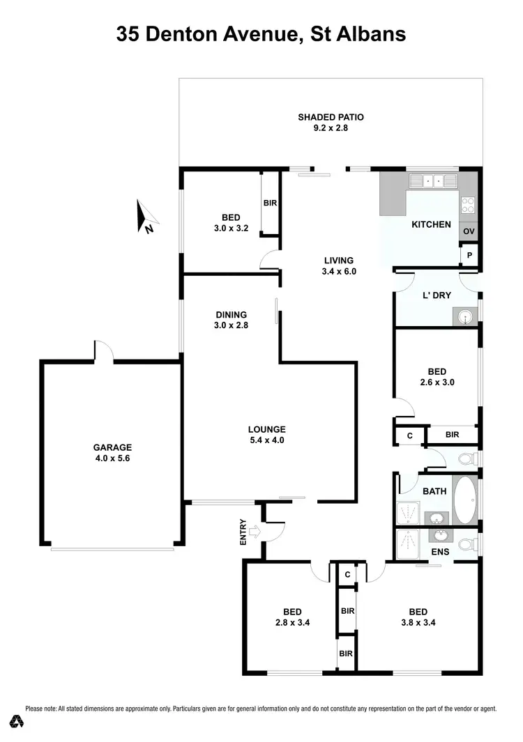 Floorplan of Homely house listing, 35 Denton Avenue, St Albans VIC 3021