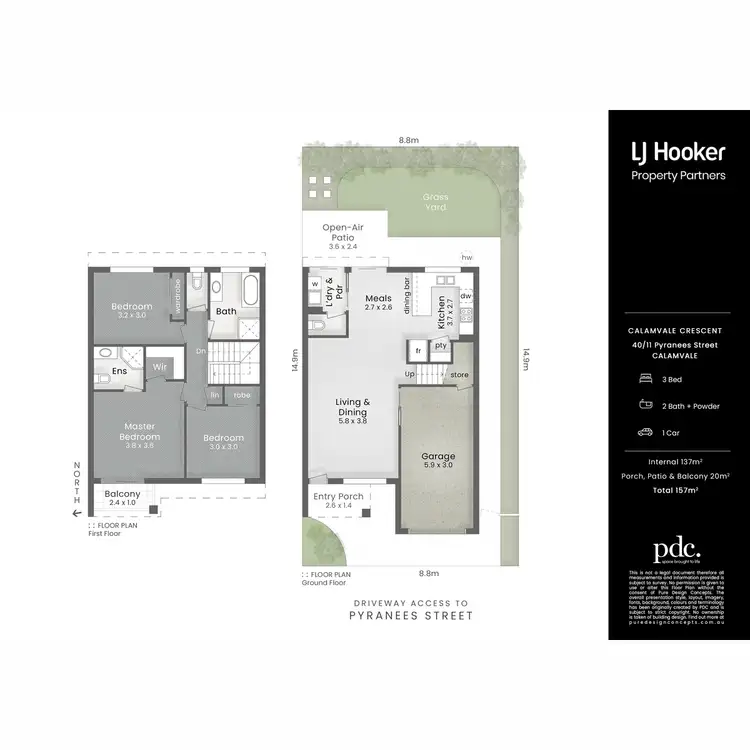 Floorplan of Homely townhouse listing, 40/11 Pyranees Street, Calamvale QLD 4116