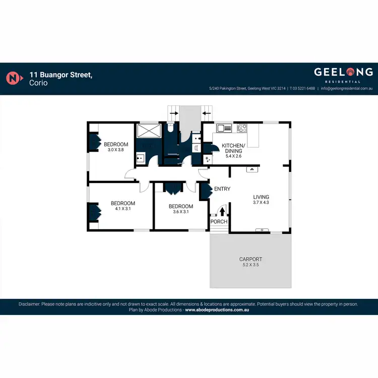 Floorplan of Homely house listing, 11 Buangor Street, Corio VIC 3214