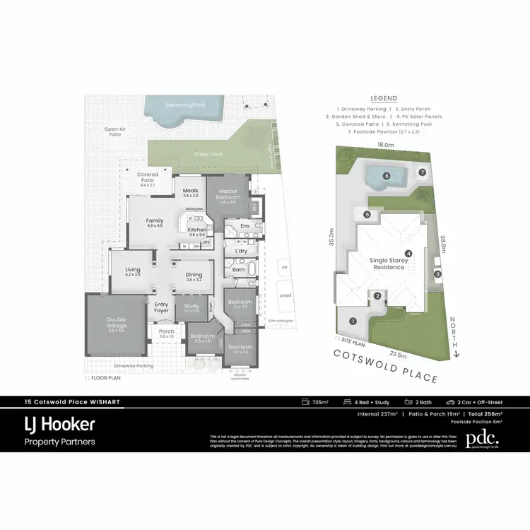 Floorplan of Homely house listing, 15 Cotswold Place, Wishart QLD 4122