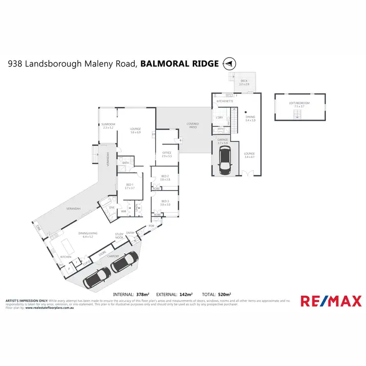 Floorplan of Homely house listing, 938 Landsborough Maleny Road, Balmoral Ridge QLD 4552