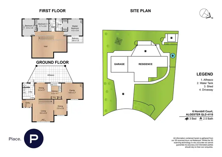 Floorplan of Homely house listing, 6 Hornbill Court, Algester QLD 4115