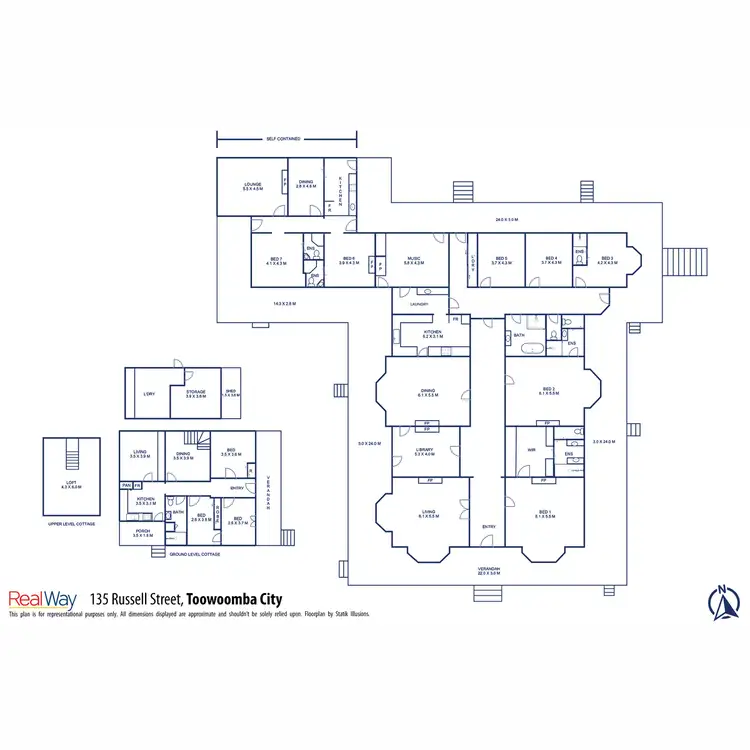 Floorplan of Homely house listing, 135 Russell Street, Toowoomba City QLD 4350