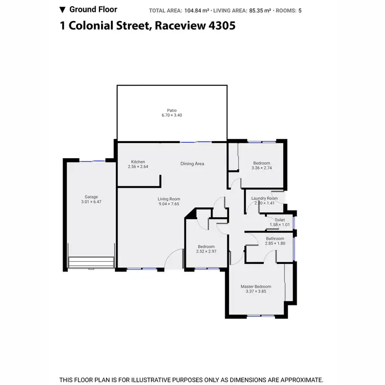 Floorplan of Homely house listing, 1 Colonial Court, Raceview QLD 4305