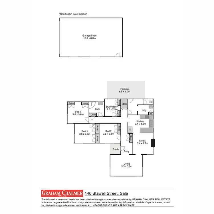 Floorplan of Homely house listing, 140 Stawell Street, Sale VIC 3850