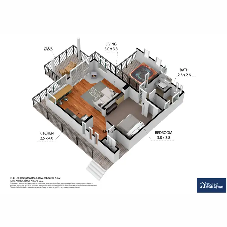 Floorplan of Homely villa listing, 218/3143 Esk Hampton Road, Ravensbourne QLD 4352