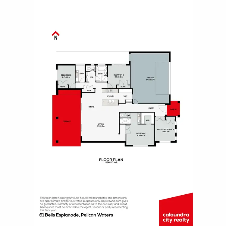 Floorplan of Homely house listing, 61 Bells Esplanade, Pelican Waters QLD 4551