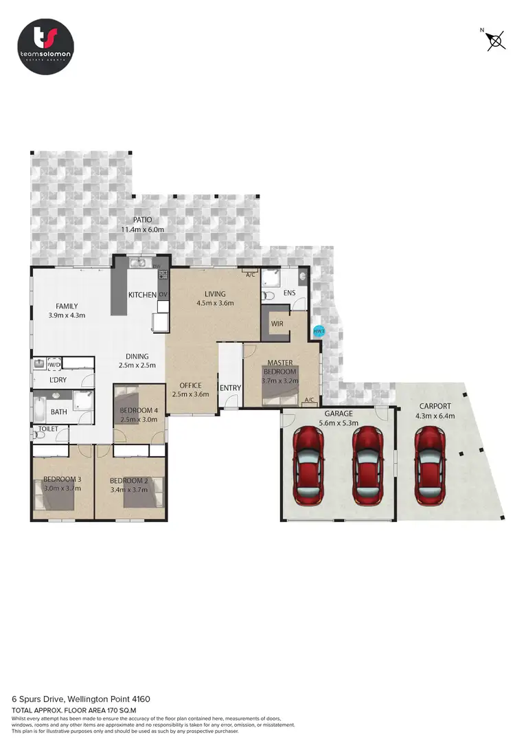Floorplan of Homely house listing, 6 Spurs Drive, Wellington Point QLD 4160