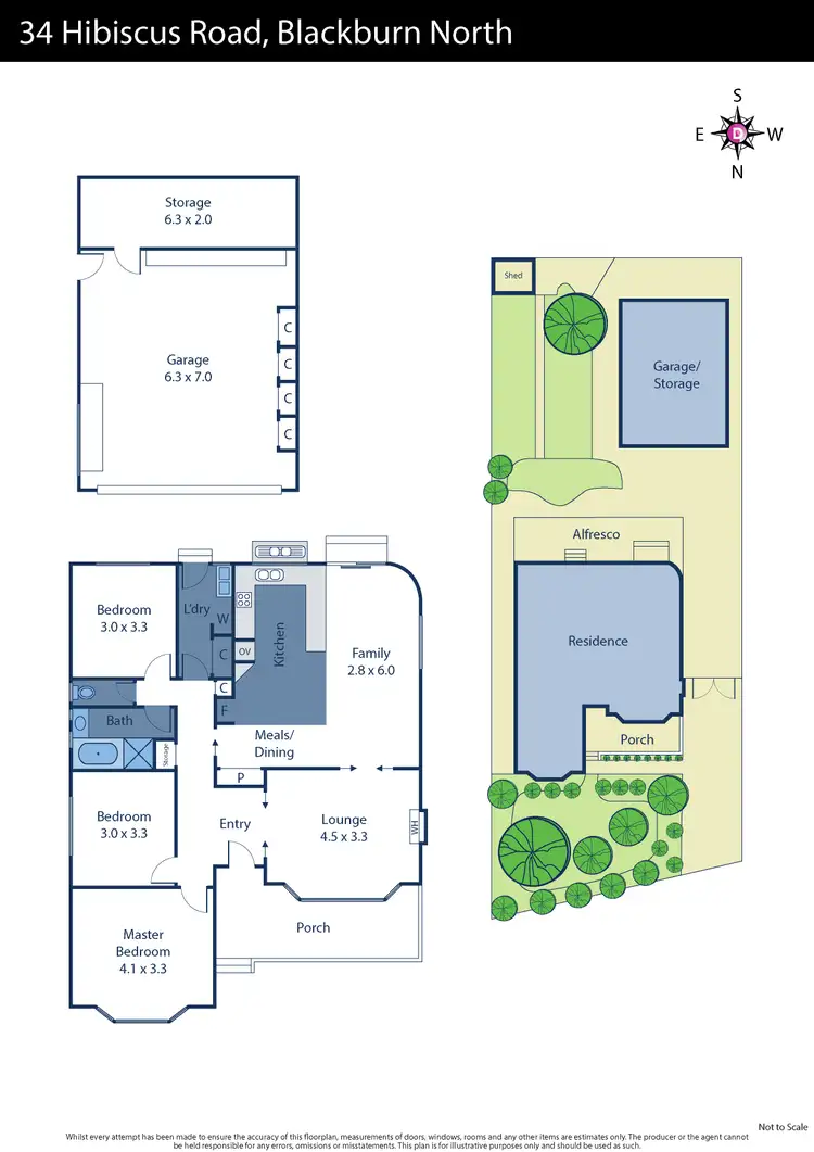 Floorplan of Homely house listing, 34 Hibiscus Road, Blackburn North VIC 3130