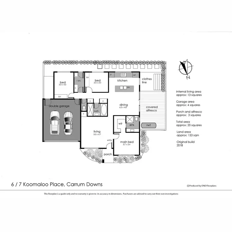 Floorplan of Homely unit listing, 6/7 Koomaloo Place, Carrum Downs VIC 3201