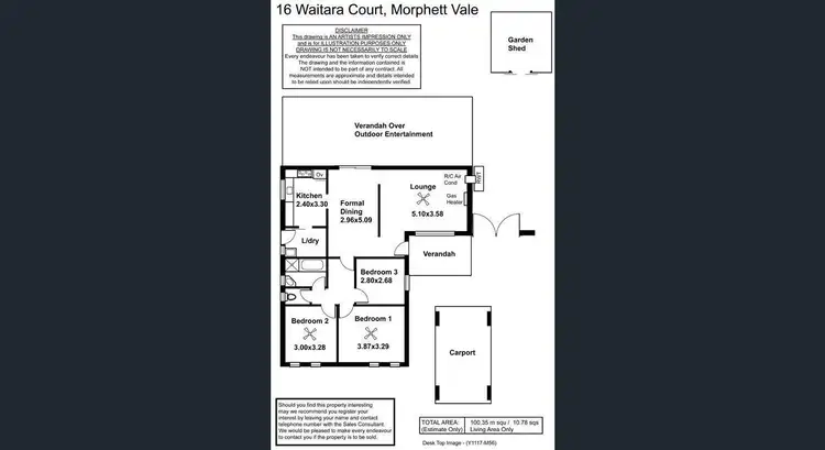 Floorplan of Homely house listing, 16 Waitara Court, Morphett Vale SA 5162
