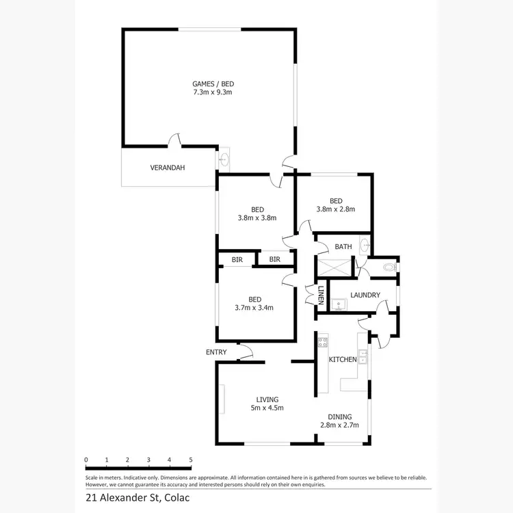 Floorplan of Homely house listing, 21 Alexander Street, Colac VIC 3250