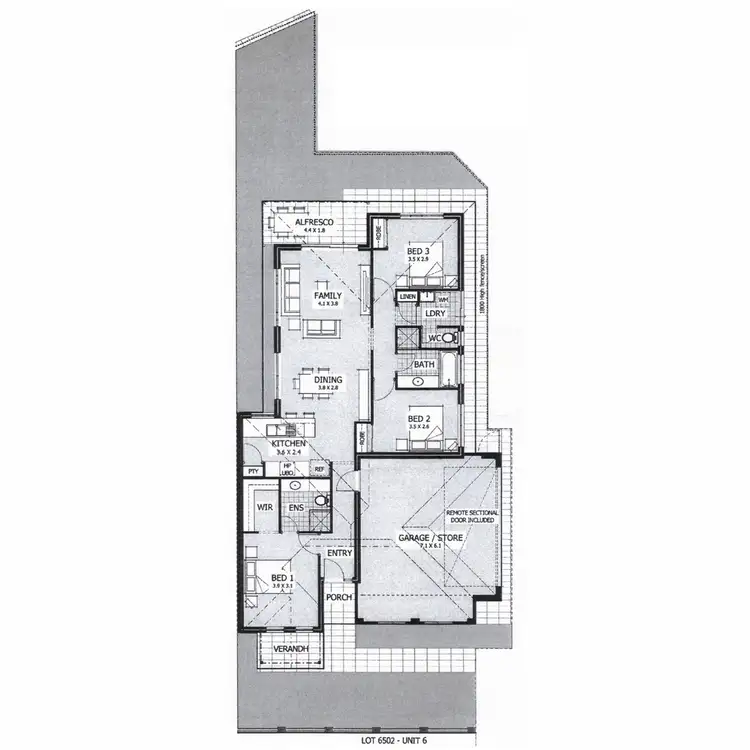 Floorplan of Homely house listing, 6 Brewster Circuit, Ellenbrook WA 6069