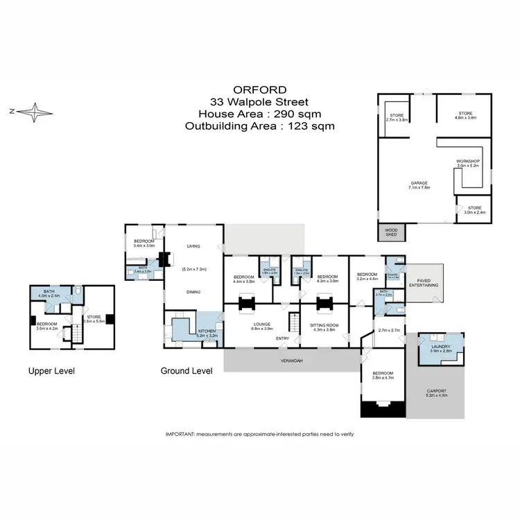 Floorplan of Homely house listing, 33 Walpole Street, Orford TAS 7190