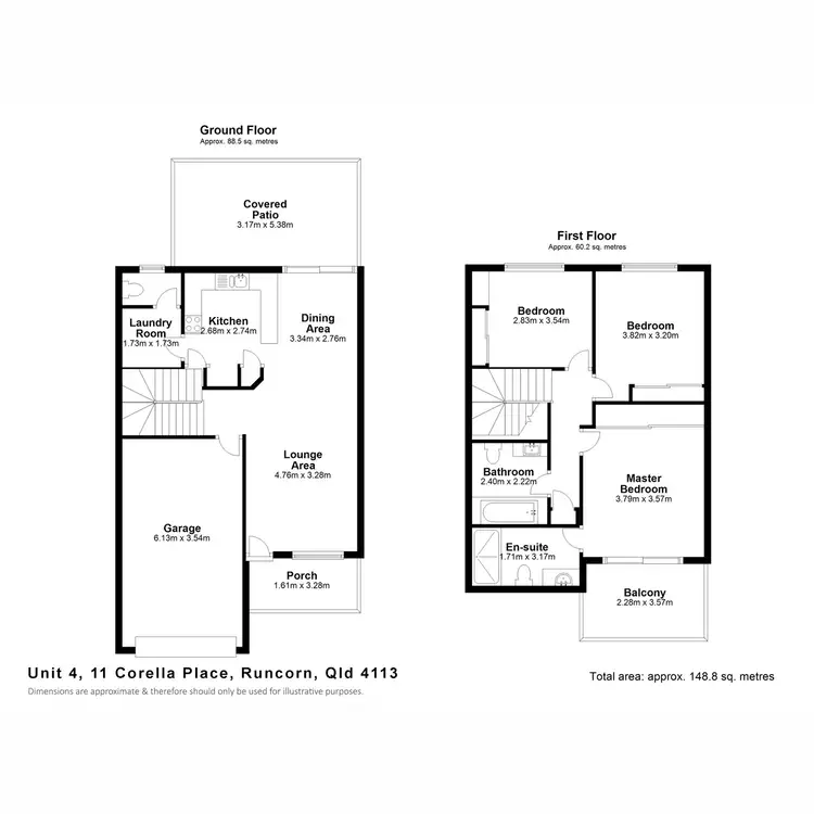 Floorplan of Homely unit listing, 4/11 Corella Place, Runcorn QLD 4113