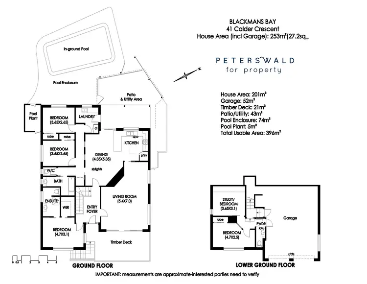 Floorplan of Homely house listing, 41 Calder Crescent, Blackmans Bay TAS 7052