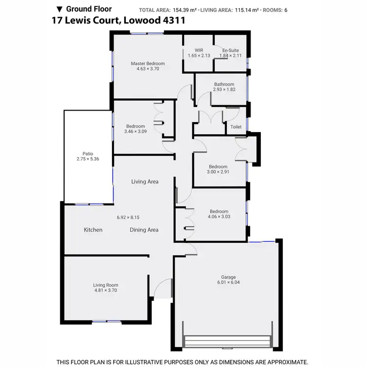 Floorplan of Homely house listing, 17 Lewis Court, Lowood QLD 4311