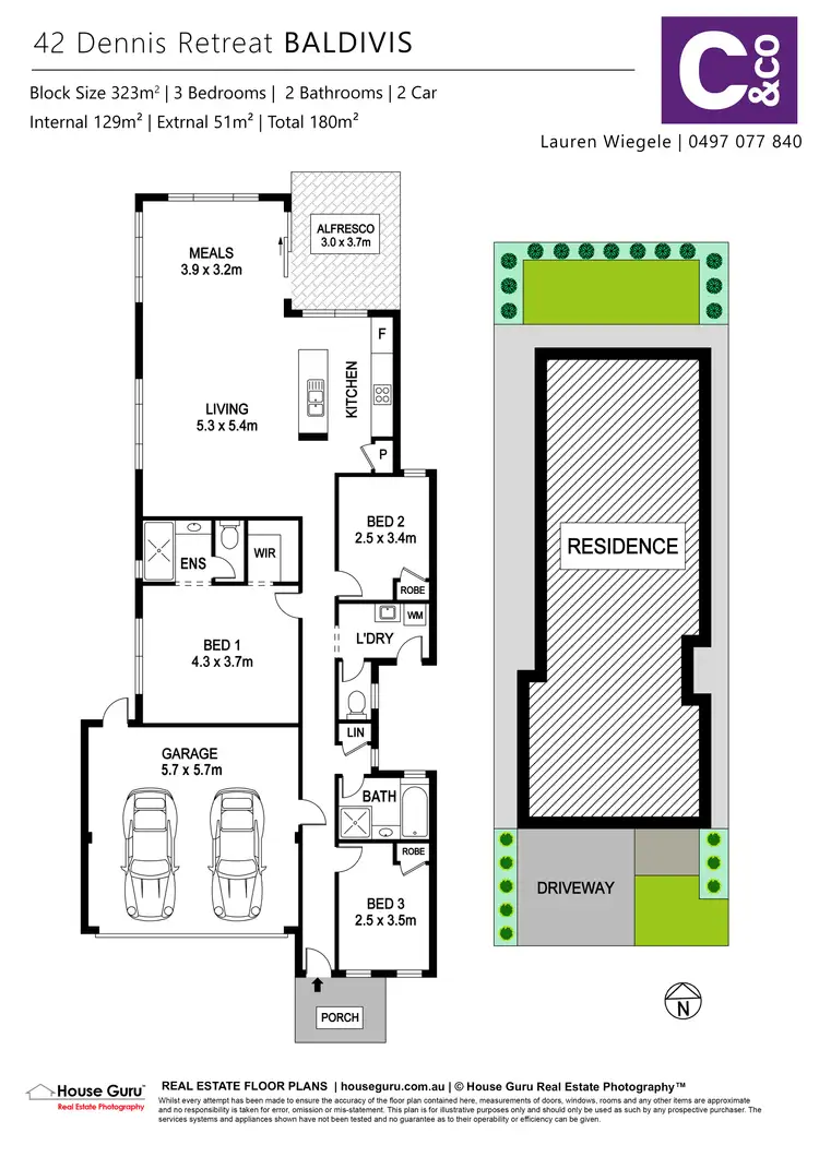 Floorplan of Homely house listing, 42 Dennis Retreat, Baldivis WA 6171