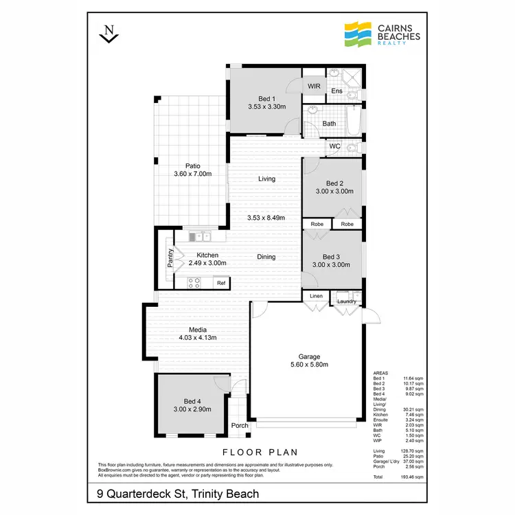 Floorplan of Homely house listing, 9 Quarterdeck Street, Trinity Beach QLD 4879