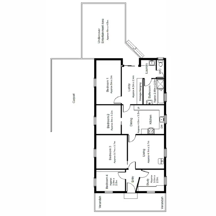 Floorplan of Homely house listing, 7 Hunter Crescent, Port Augusta SA 5700