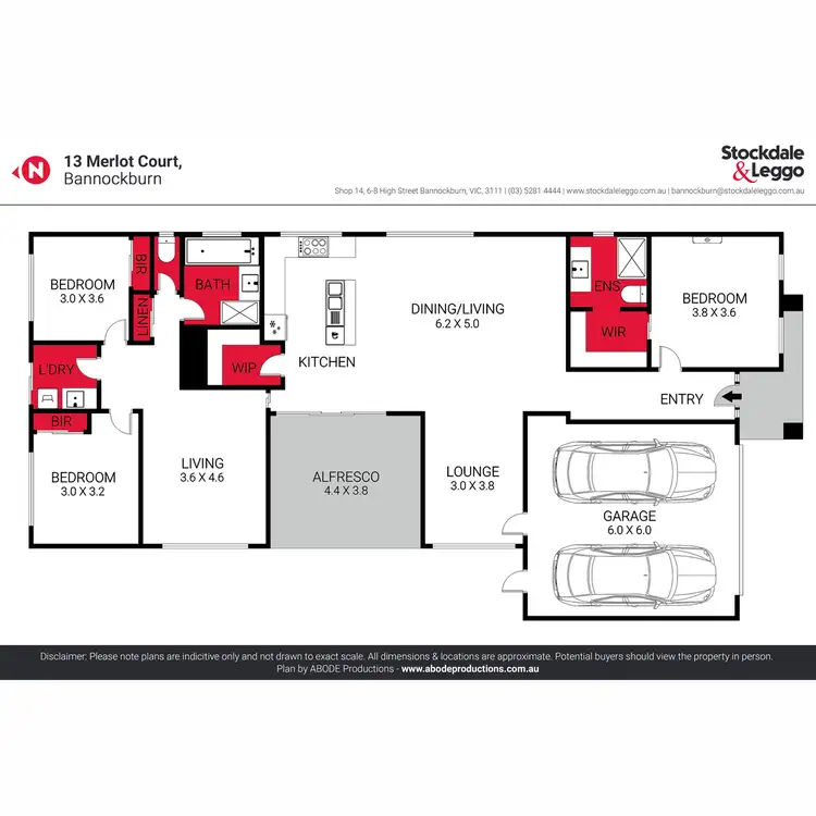 Floorplan of Homely house listing, 13 Merlot Court, Bannockburn VIC 3331