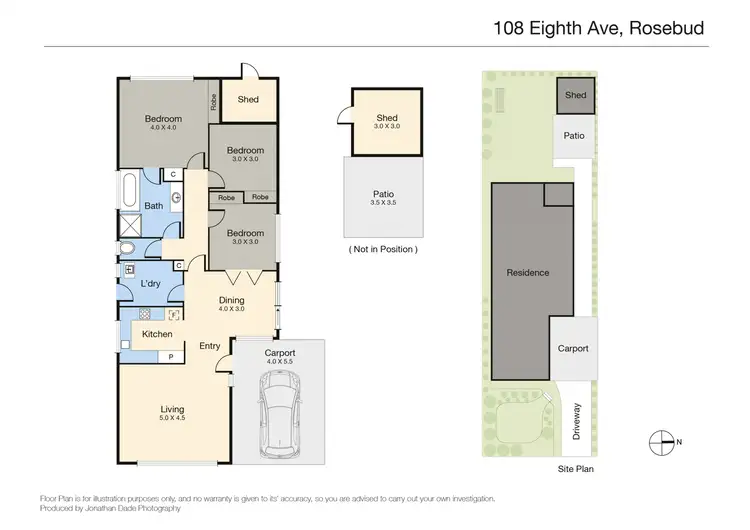 Floorplan of Homely house listing, 108 Eighth Avenue, Rosebud VIC 3939