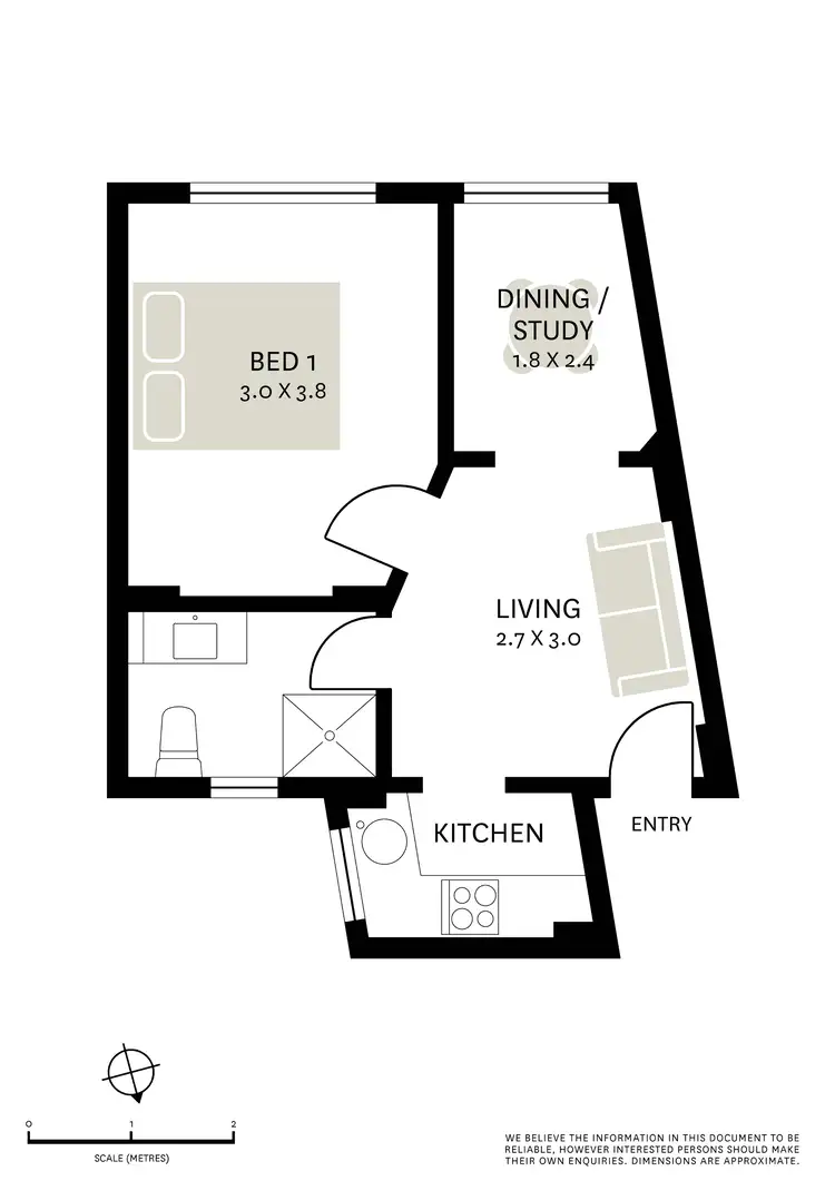 Floorplan of Homely apartment listing, 16/2 Kellett Way, Potts Point NSW 2011