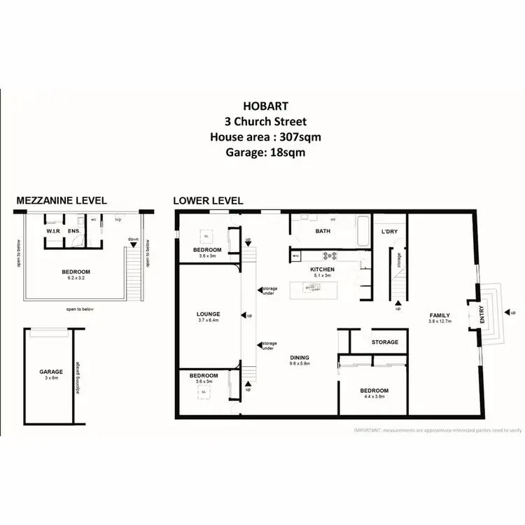 Floorplan of Homely apartment listing, 3 Church Street, Hobart TAS 7000
