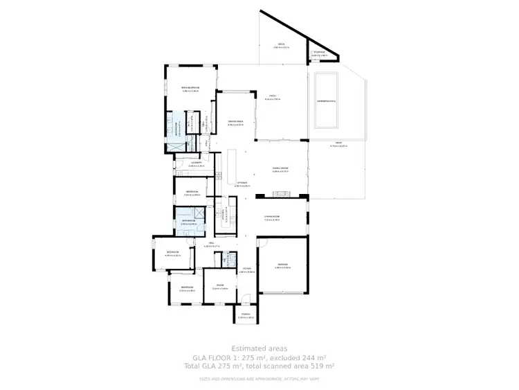 Floorplan of Homely house listing, 18 Kite Place, Wodonga VIC 3690