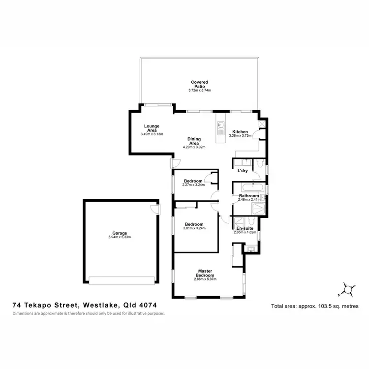 Floorplan of Homely house listing, 74 Tekapo Street, Westlake QLD 4074