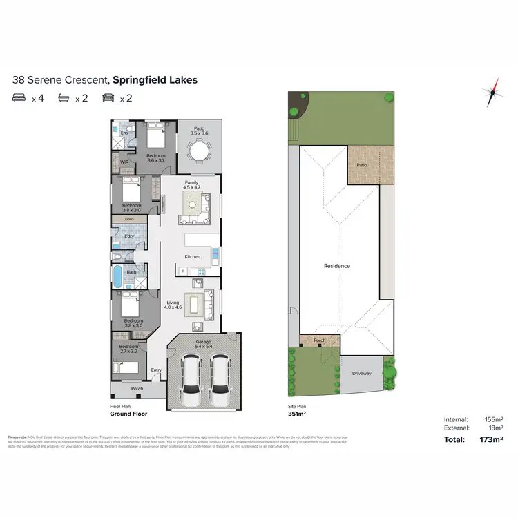 Floorplan of Homely house listing, 38 Serene Crescent, Springfield Lakes QLD 4300