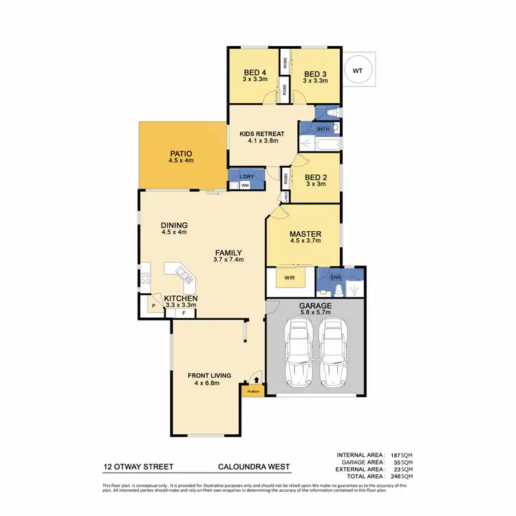 Floorplan of Homely house listing, 12 Otway Street, Caloundra West QLD 4551