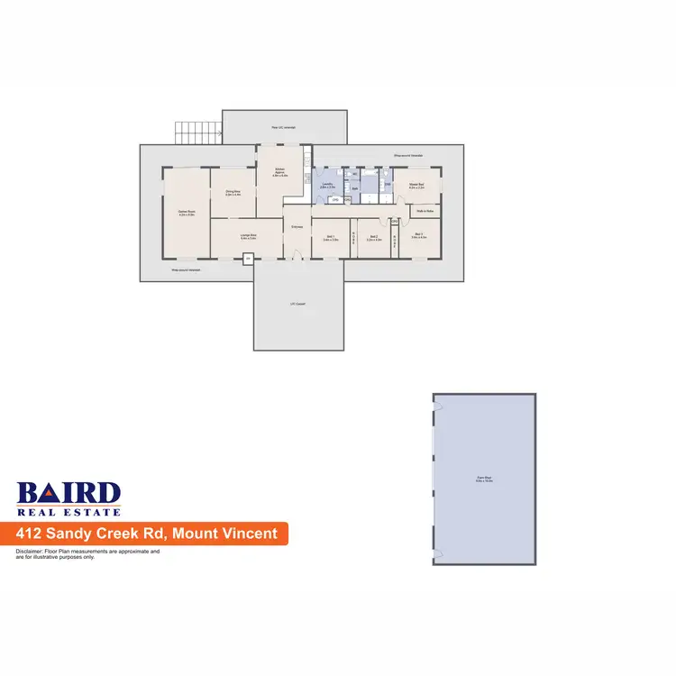 Floorplan of Homely rural property listing, 412 Sandy Creek Road, Mount Vincent NSW 2323