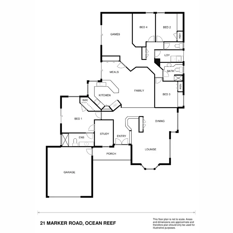 Floorplan of Homely house listing, 21 Marker Road, Ocean Reef WA 6027