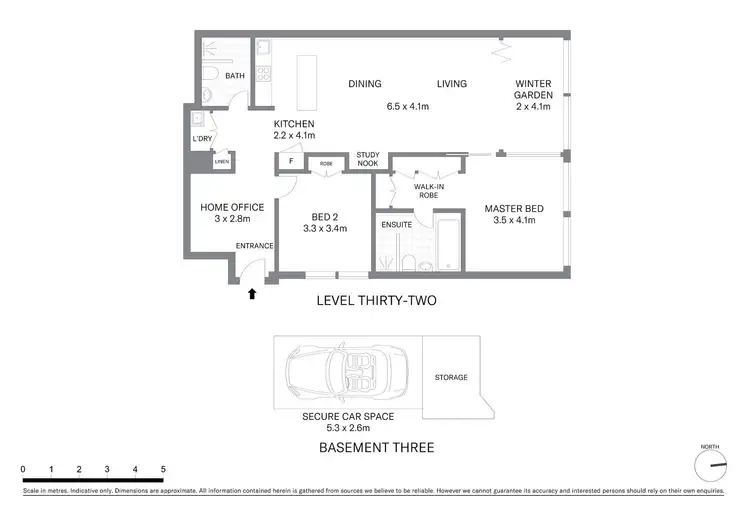 Floorplan of Homely apartment listing, 3203/101 Bathurst Street, Sydney NSW 2000