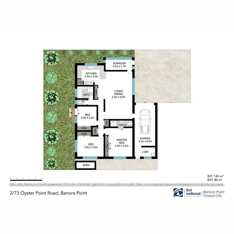 Floorplan of Homely semi-detached listing, 2/73 Oyster Point Road, Banora Point NSW 2486