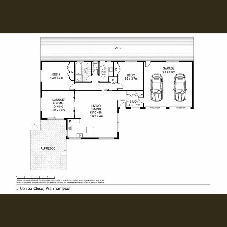 Floorplan of Homely house listing, 2 Correa Close, Warrnambool VIC 3280