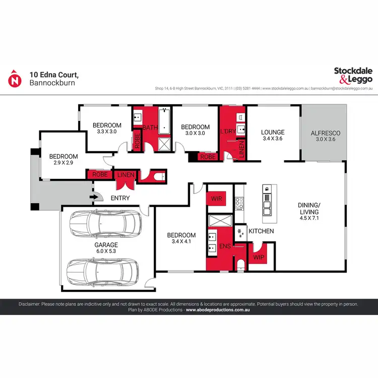 Floorplan of Homely house listing, 10 Edna Court, Bannockburn VIC 3331