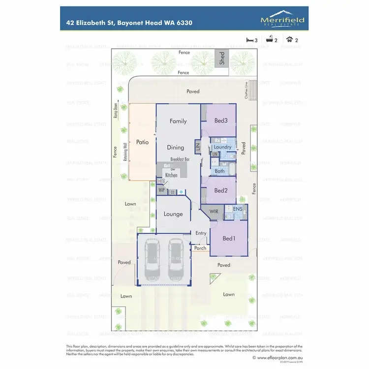 Floorplan of Homely house listing, 42 Elizabeth Street, Bayonet Head WA 6330