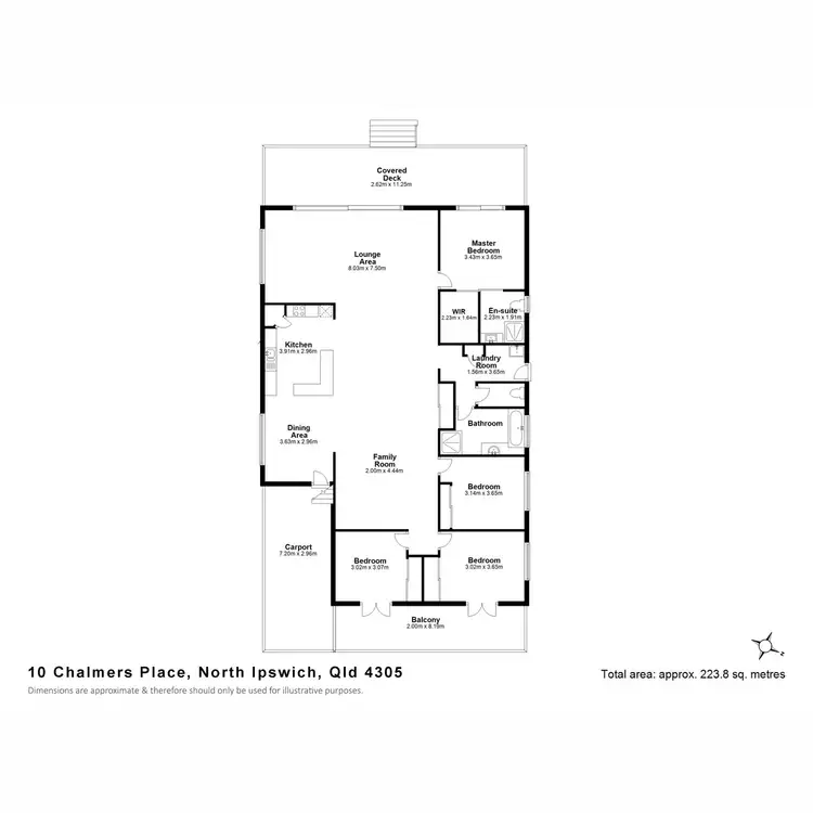 Floorplan of Homely house listing, 10 Chalmers Place, North Ipswich QLD 4305