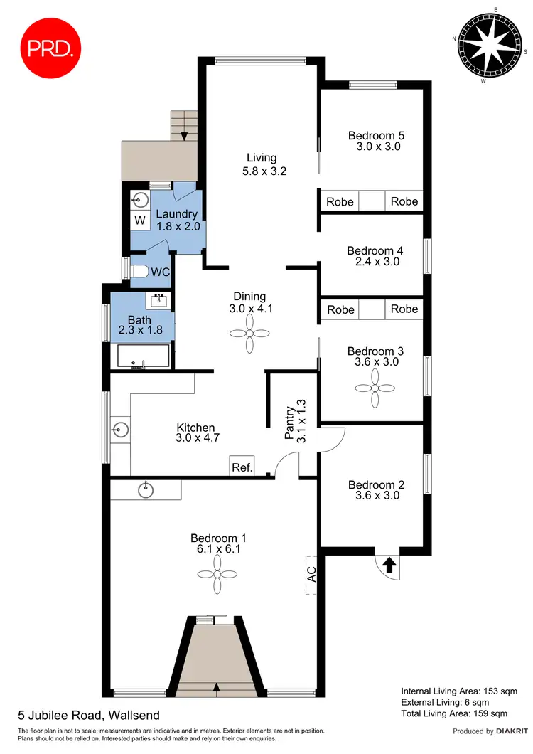Floorplan of Homely house listing, 5 Jubilee Road, Wallsend NSW 2287