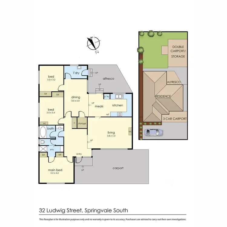 Floorplan of Homely house listing, 32 Ludwig Street, Springvale South VIC 3172