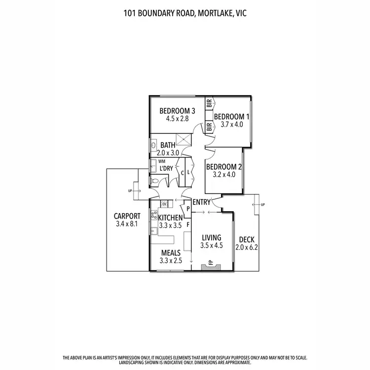 Floorplan of Homely rural property listing, 101 Boundary Road, Mortlake VIC 3272