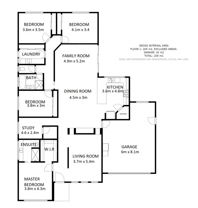 Floorplan of Homely house listing, 12 Roberts Lane, Baranduda VIC 3691