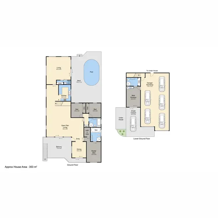 Floorplan of Homely house listing, 19 Seaview Close, Rosebud VIC 3939