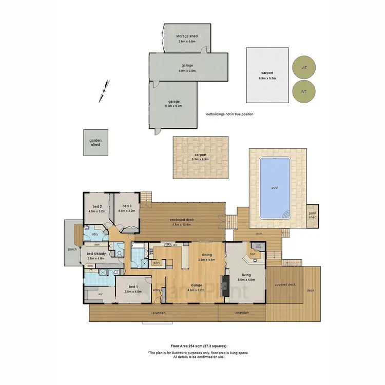 Floorplan of Homely house listing, 1 Dixon Road, Emerald VIC 3782