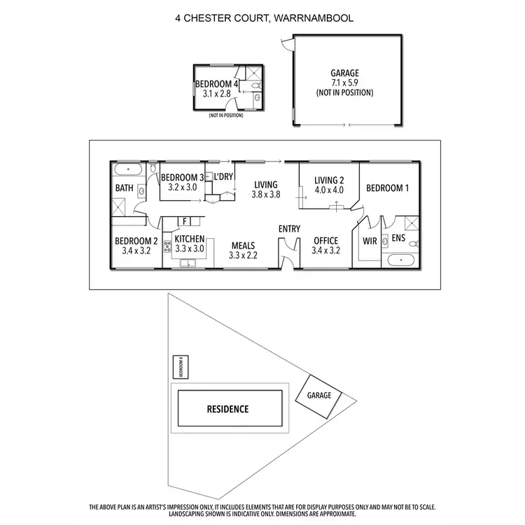 Floorplan of Homely house listing, 4 Chester Court, Warrnambool VIC 3280