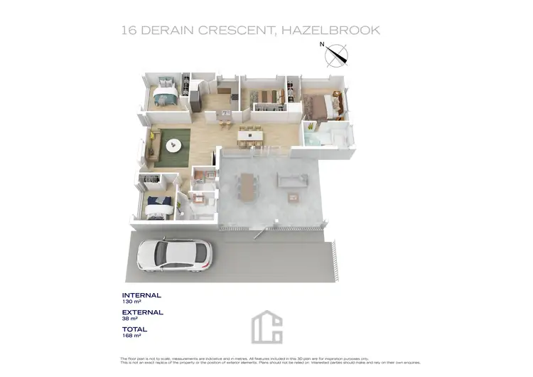 Floorplan of Homely house listing, 16 Derain Crescent, Hazelbrook NSW 2779