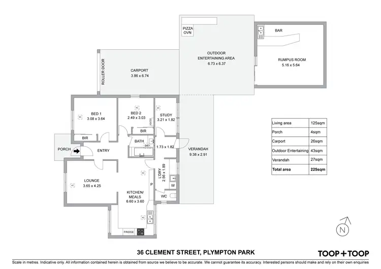 Floorplan of Homely house listing, 36 Clement Street, Plympton Park SA 5038