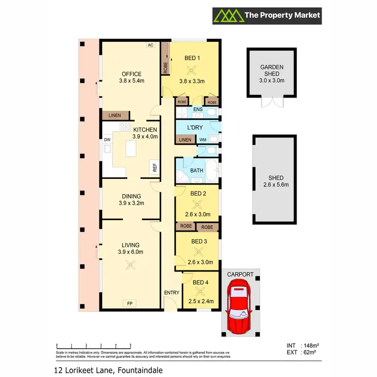 Floorplan of Homely rural property listing, 12 Lorikeet Lane, Fountaindale NSW 2258